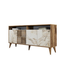 Hanah Home Milan 160 - Nogal y mármol blanco
